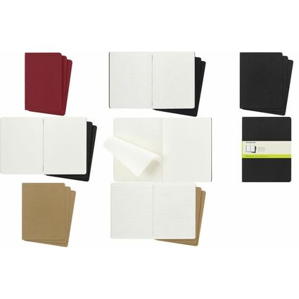 MOLESKINE Cahier, XL/A4, lign, carton, noir