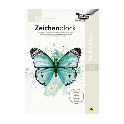 folia Bloc de dessin, 140 g/m2, A4, grain, 20 feuilles