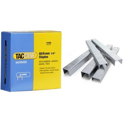 TACWISE Agrafes 80/8 mm galvanises, 10.000 pices
