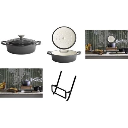 APS Support de couvercle, set de 2, noir