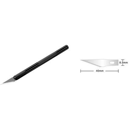 Hansa Lame de rechange pour scalpel, argent