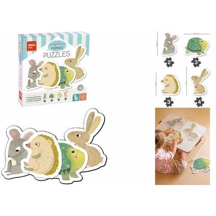 APLI kids Puzzle "My first Bbs animaux", 12 pices