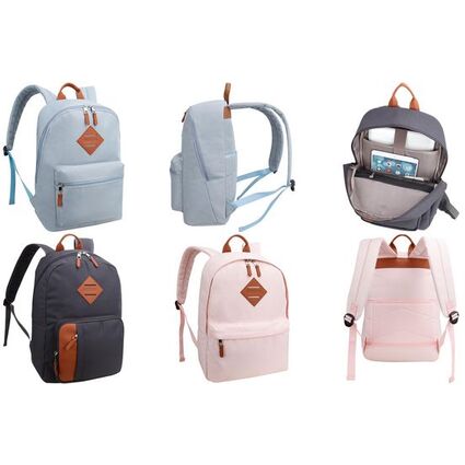 BESTLIFE School Sac  dos pour laptop COL-CAKE, gris
