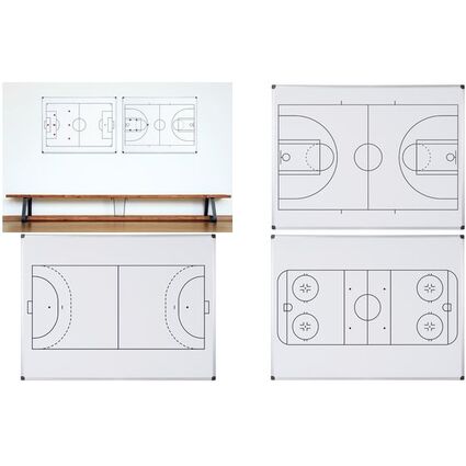 Bi-Office Tableau blanc mural terrain de hockey 600 x 450 mm