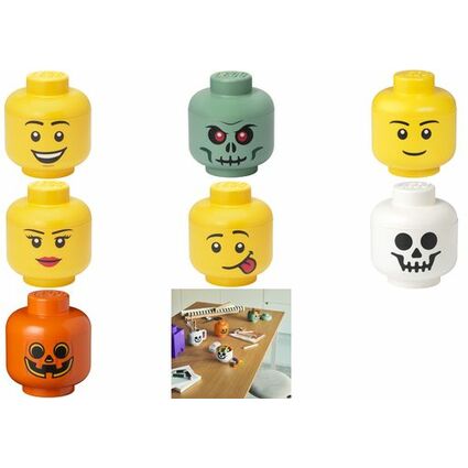 LEGO Mini-Aufbewahrungskopf STORAGE HEAD GREEN SKELETON