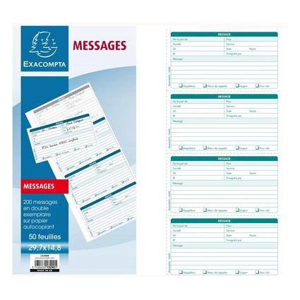 EXACOMPTA Brochure Messages tlphone