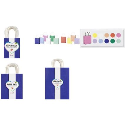 folia Sac en papier BASIC, taille: S, assorti
