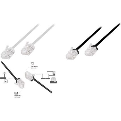 LogiLink Slim High-Flex Patchkabel, Kat. 6A, U/UTP, 3,0 m