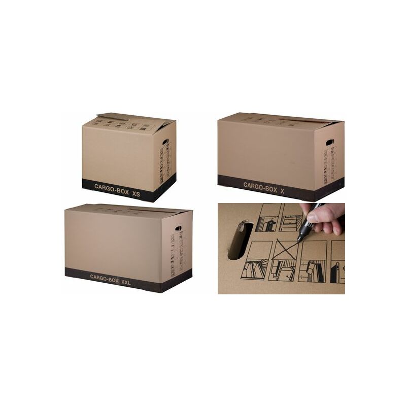Carton de Déménagement - 465 x 347 x 400 mm SMARTBOXPRO Cargo Box