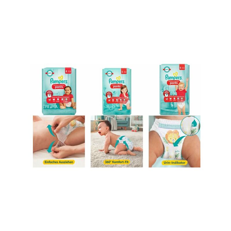 Pampers Couches Premium Protection Pants taille 5, Big Pack