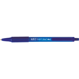 BIC stylo  bille rtractable soft Feel clic grip, bleu