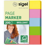 sigel marque-page repositionnable mini brillant, 50 x 12 mm