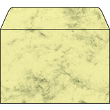sigel Enveloppe, C6, 90 g/m2, gomm, design marbre beige