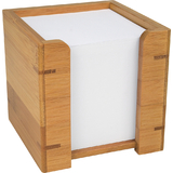 WEDO bloc cube avec botier, en bambou, avec papier