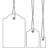 HERMA etiquette  suspendre, 25 x 38 mm, avec fil blanc