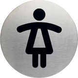 DURABLE pictogramme "WC-Femmes", diamtre: 83 mm, argent