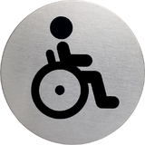 DURABLE pictogramme "WC pour Handicaps", diamtre: 83 mm