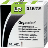 LEITZ etiquette numrique orgacolor "5", rouleau, vert clair