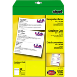 Sigel cartes de correspondance PC, format DL, 185g/m2, blanc