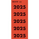 LEITZ etiquette imprime pour classeur "Anne 2025", rouge