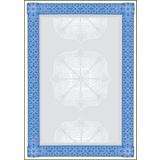 sigel papier  motif, A4, 185 g, bleu