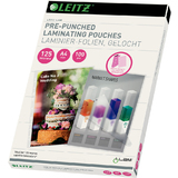 LEITZ pochette de plastification, A4, trous de classement,