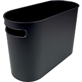 helit corbeille  papier "the oval", 22 litres, PS, noir