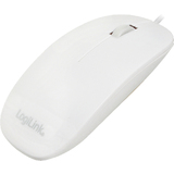 LogiLink souris optique, plat, avec fil, blanc