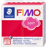 FIMO Pte  modeler SOFT,  cuire, 57 g, rouge indien