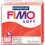 FIMO Pte  modeler SOFT,  cuire, 57 g, rouge indien