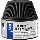 STAEDTLER flacon de recharge Lumocolor, non permanent, noir