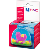 FIMO boule de neige, ovale, boule transparente avec fond et