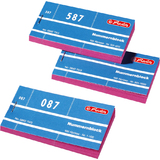 herlitz bloc de tickets numrots, numros 1-1000, 100