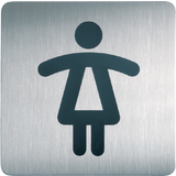 DURABLE pictogramme PICTO "WC Femmes", carr, en acier