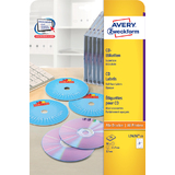 AVERY zweckform Etiquette CD/DVD SuperSize, blanc, mat