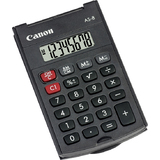 Canon calculatrice AS-8, fonctionnement par piles