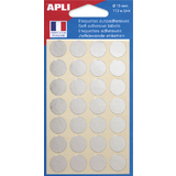 APLI pastille de signalisation, diamtre: 15 mm, argent