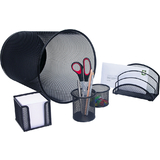 WEDO set de bureau "Office", en fil mtallique, noir