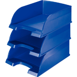 LEITZ corbeille  courrier Plus Jumbo, A4, polystyrne, bleu