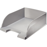 LEITZ corbeille  courrier Plus Jumbo, a4 polystyrne argent