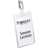 DURABLE badge nominatif, ferm en haut, 60 x 90 mm