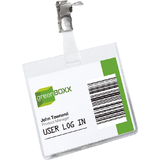 DURABLE badge nominatif, ferm en haut, 90 x 60 mm