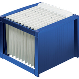 helit bac pour dossiers suspendus "the rack", bleu