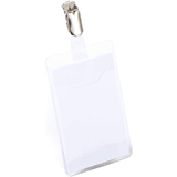 DURABLE Porte-badge, ouvert sur le haut,  clip, transparent