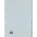 HETZEL intercalaires en plastiques, A-Z, A4, PP, 20 touches