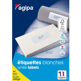 agipa etiquette universelle, 199,6 x 143,5 mm, blanc