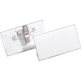DURABLE porte-badge avec pince & pingle, en acrylique
