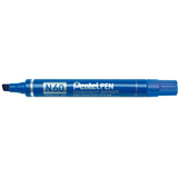 Pentel marqueur permanent N60, pointe biseaute, bleu