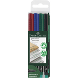 FABER-CASTELL marqueur permanent multimark F, étui de 4