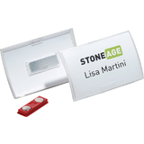 DURABLE badge Click Fold, avec aimant, 75 x 40 mm